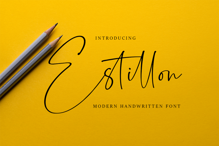Estillon Font poster