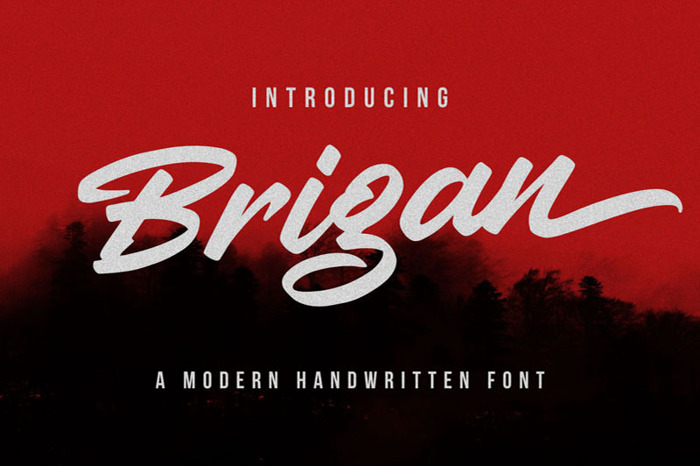 Brigan Font poster