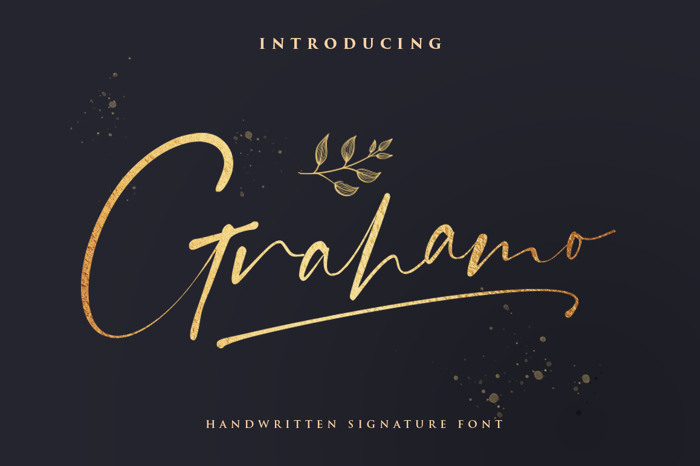 Grahamo Font poster