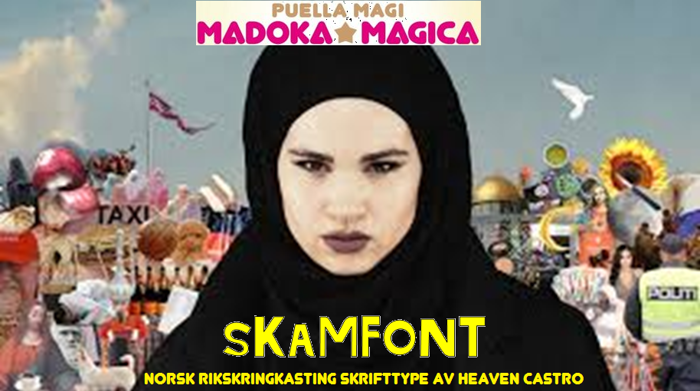Skamfont Font poster