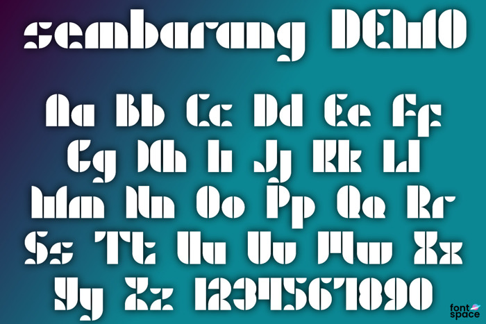 sembarang Font poster