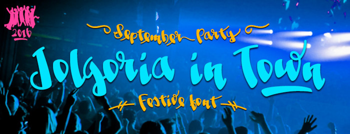 Jolgoria in Town Font poster