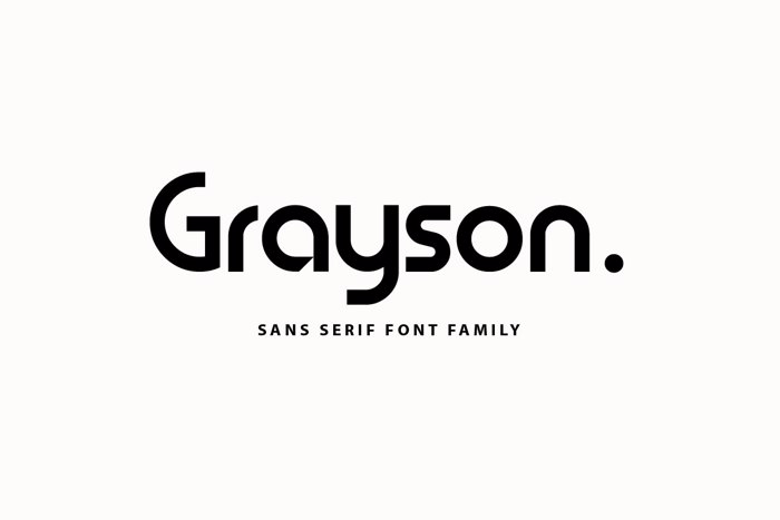 Grayson Font poster