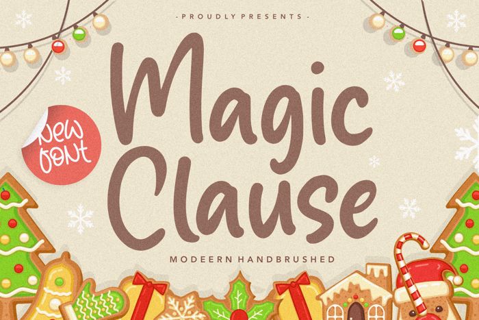 Magic Clause Font poster