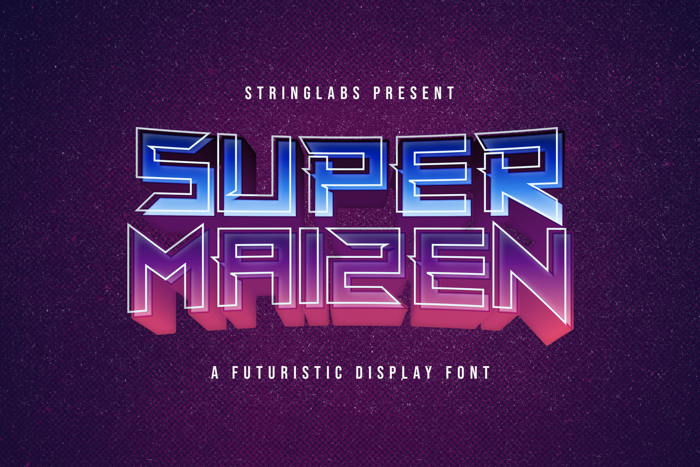 Super Maizen Font poster