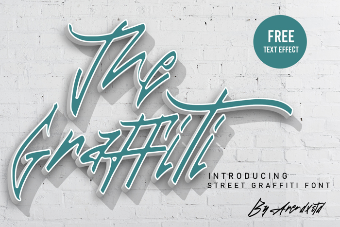 The Graffiti Font poster