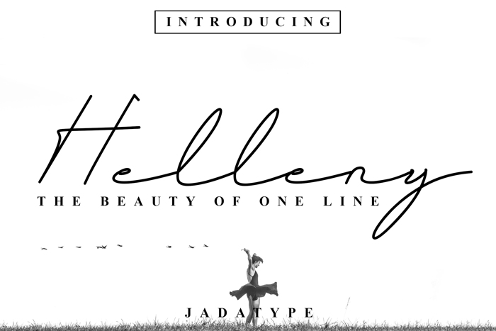 Helleny Font poster