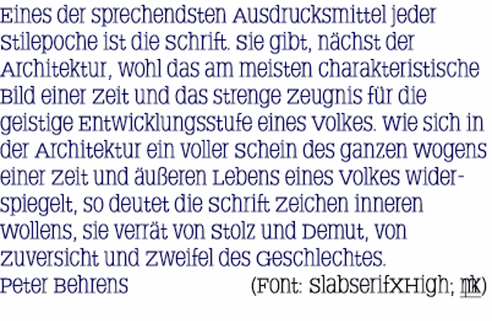 SlabserifXhigh Font poster