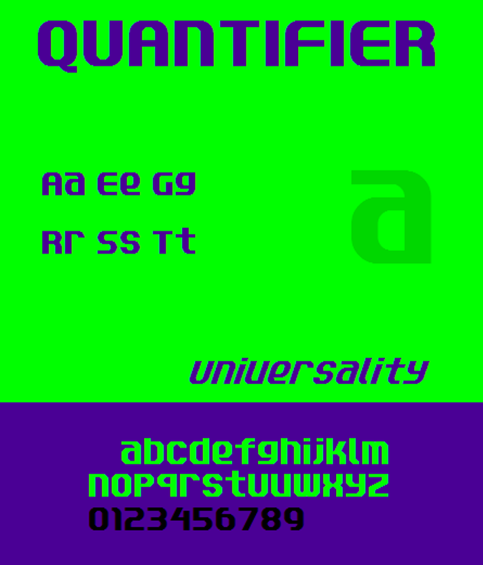 Quantifier NBP Font