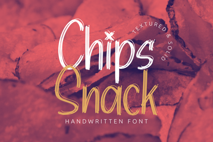Chips Snack Font poster