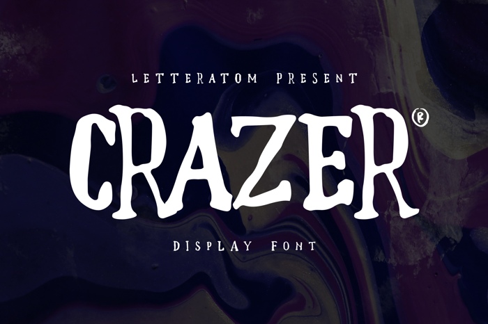 Crazer Font poster