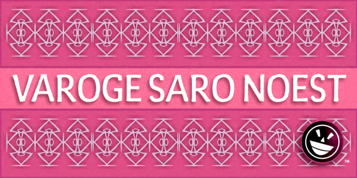 Varoge Saro Noest Font poster