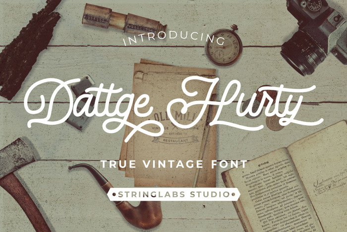 Dattge Hurty Font poster