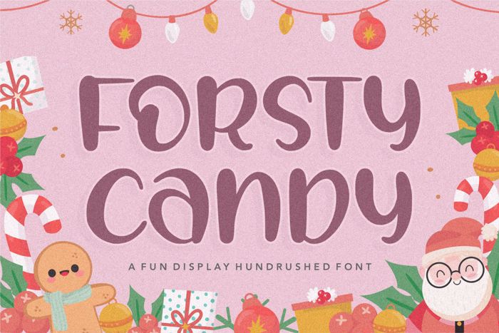 FORSTY CANDY Font poster
