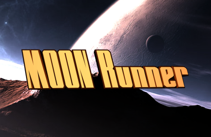 MOON Runner Font poster