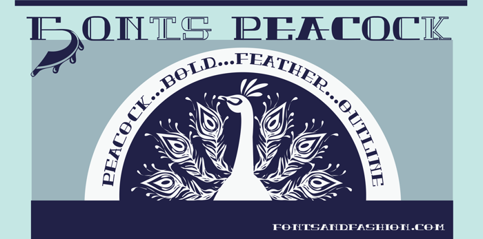 PEACOCK DEMO normal Font poster