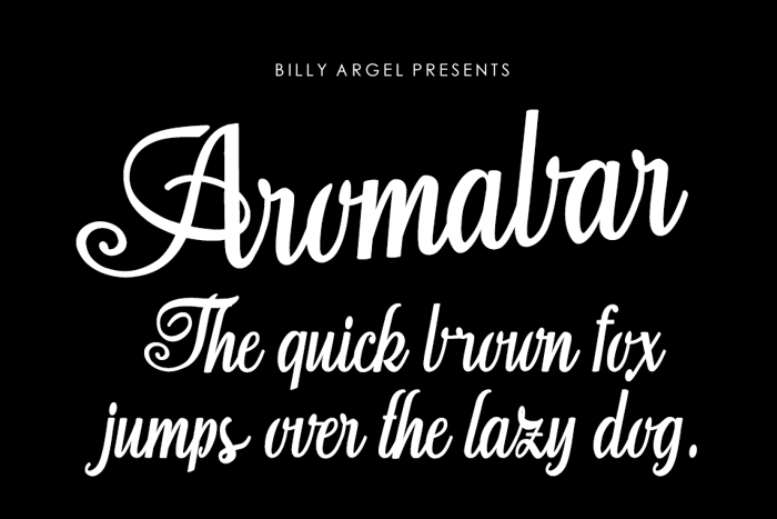 Aromabar Font poster