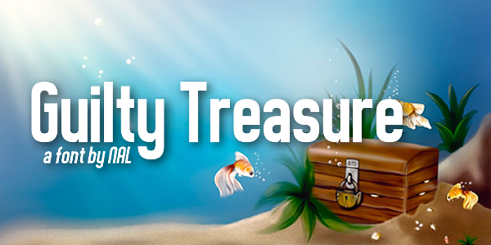 Guilty Treasure Font poster