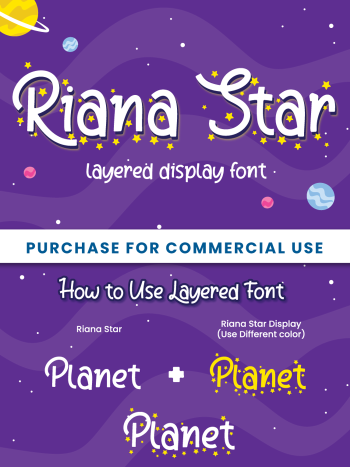 Riana Star Font