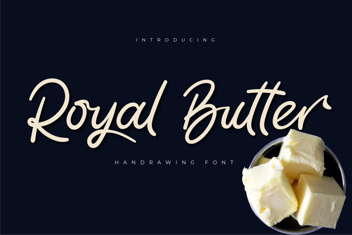 Royal Butter Font poster