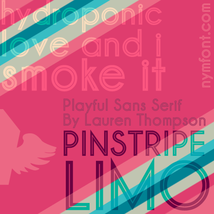 Pinstripe Limo Font poster
