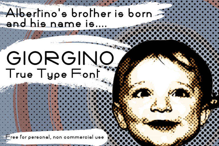 Giorgino Font poster