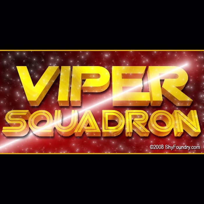 SF Viper Squadron Font poster