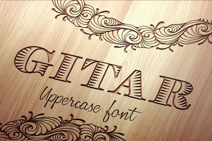 Gitar Font poster