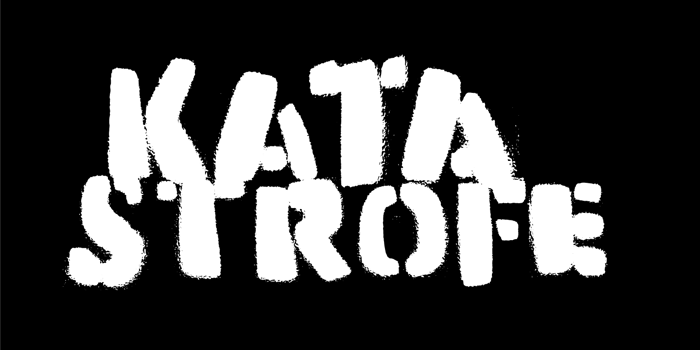 Katastrofe Font poster