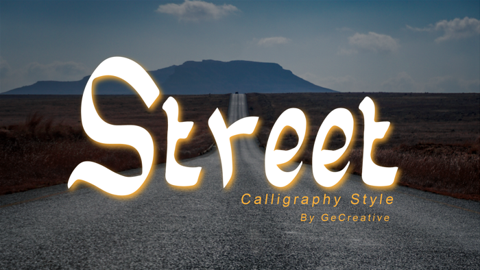 Street Font poster