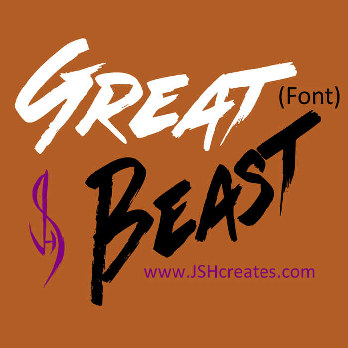 Great Beast Font poster