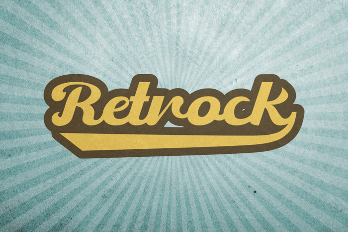 Retrock Font poster