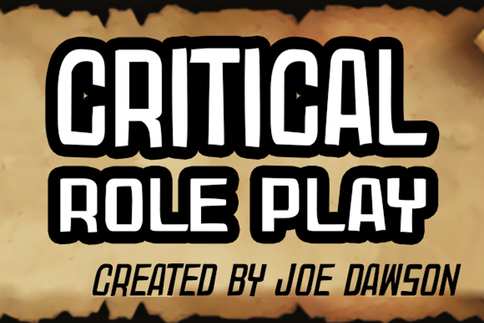 Critical Role Play Font poster