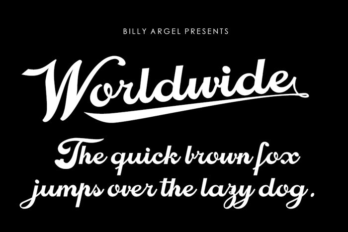 Worldwide Font poster