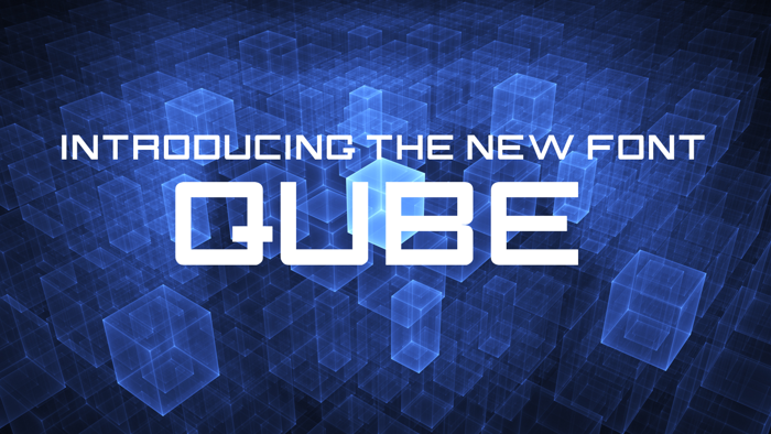 QUBE Font poster