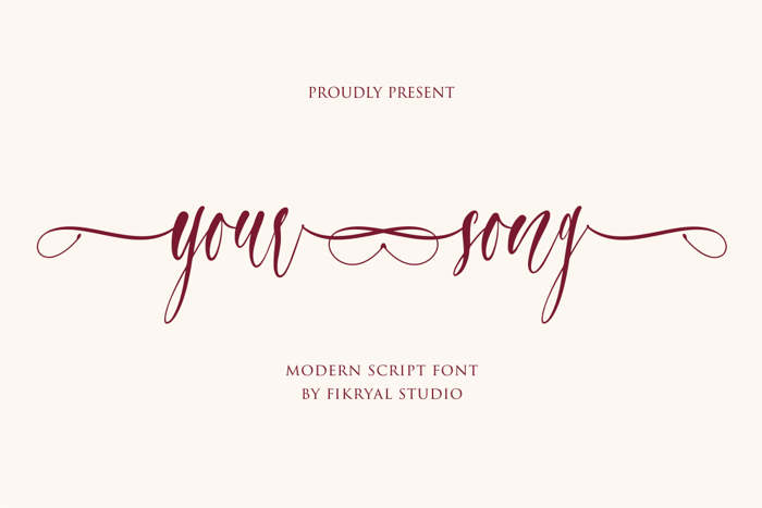 yoursong Font poster