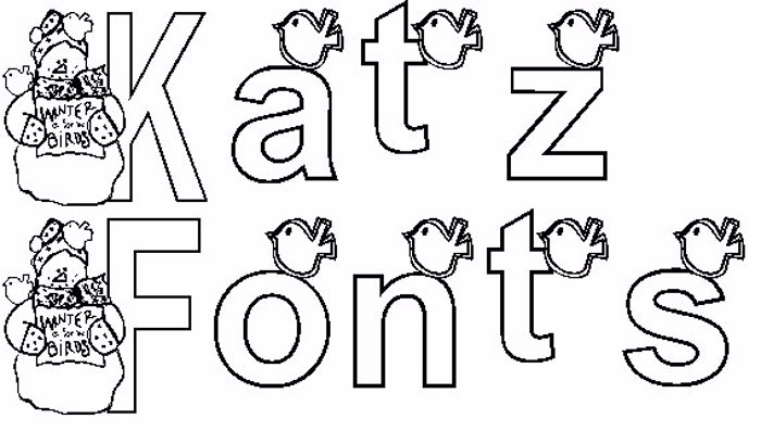KG WINTERSNO Font poster