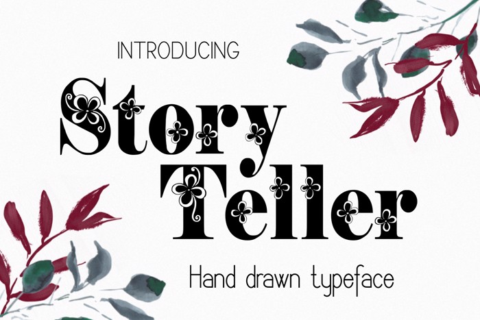 Storyteller Font poster