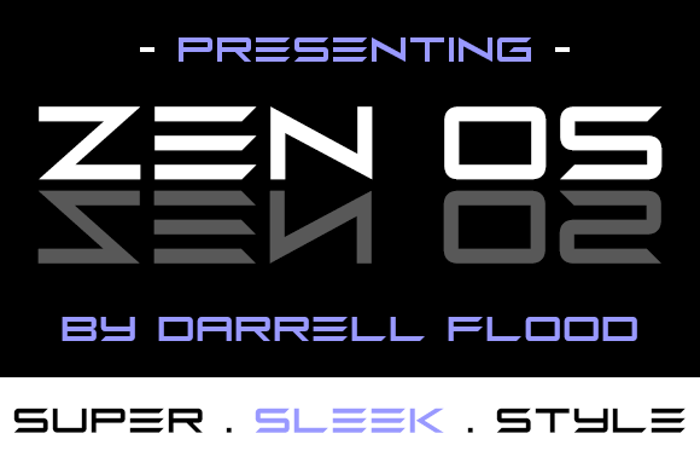Zen Os Font poster