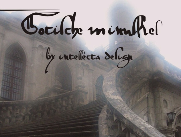 gotische Font poster