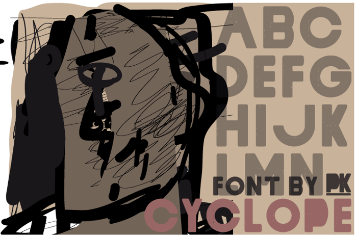 Cyclope Font poster