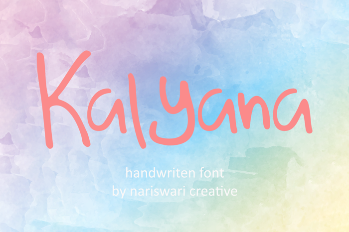 Kalyana Font poster