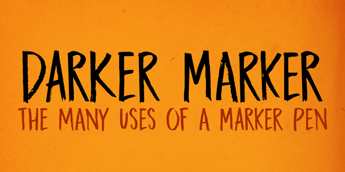 DK Darker Marker Font poster