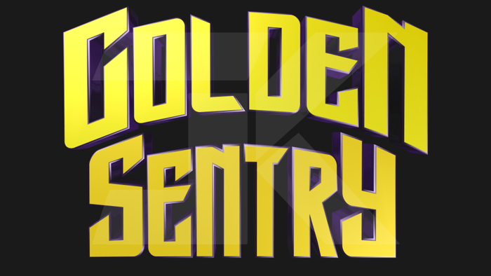 Golden Sentry Font poster