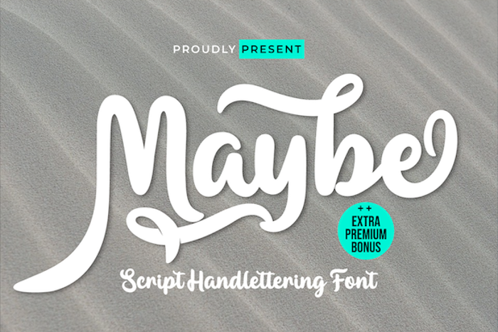Maybe Font poster