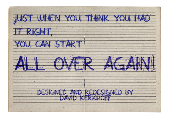 All Over Again All Caps Font poster