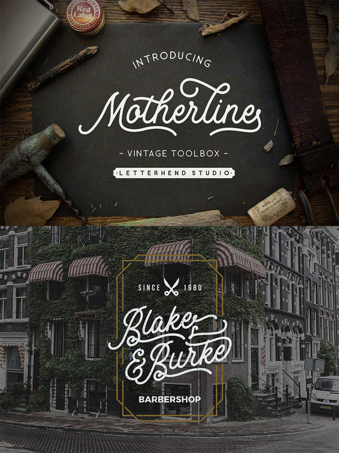 Motherline DEMO Font poster