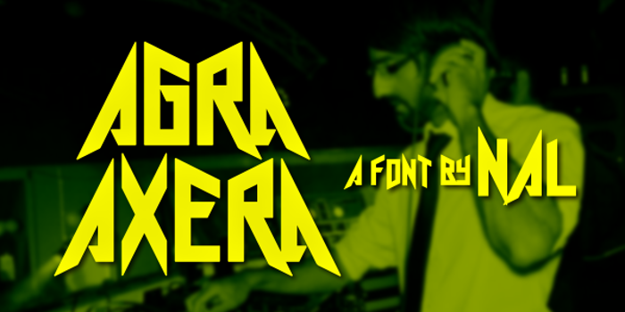 Agra Axera Font poster