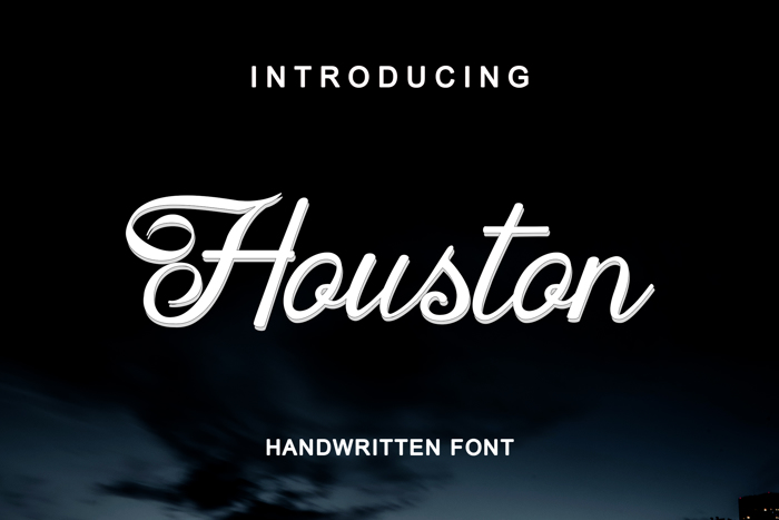 Houston Regular Font poster