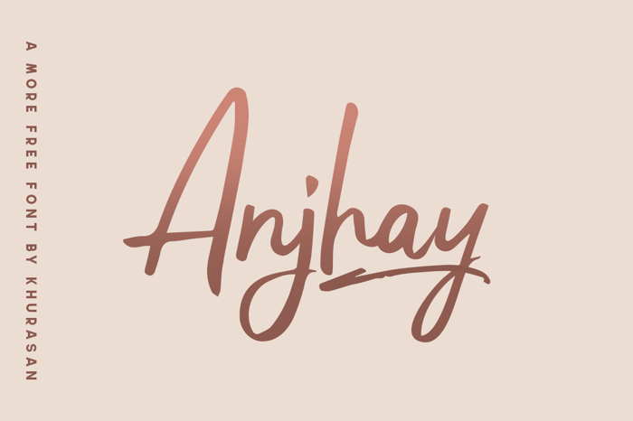 Anjhay Font poster